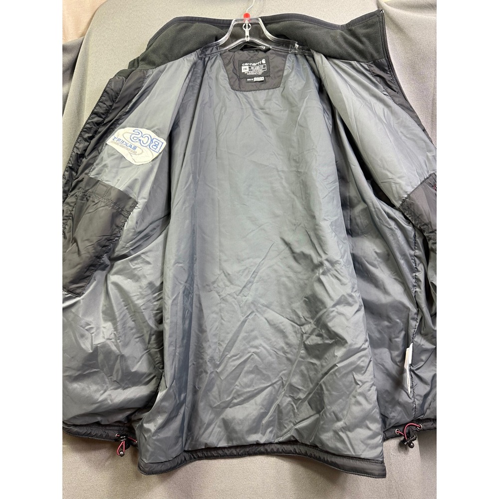 Carhartt Rain Defender Mens 2XL Relaxed Fit Quilted Jacket Gray OJ2208-M BCS - Picture 7 of 16
